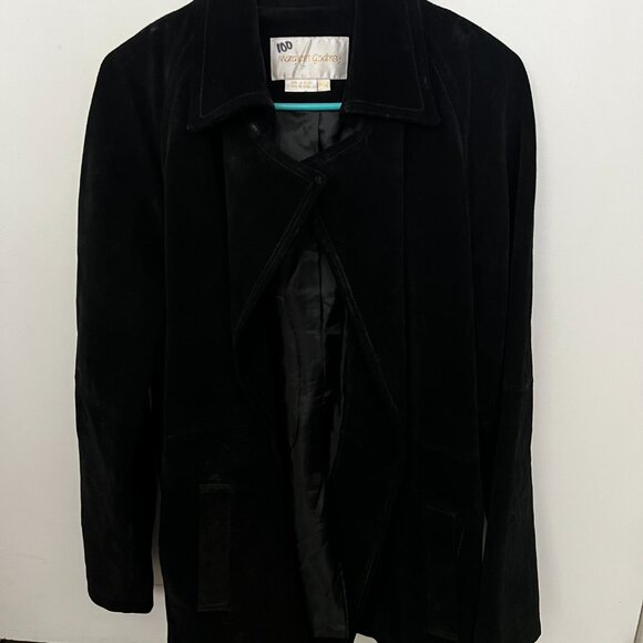 Margaret Godfrey Vintage Black Suede Jacket – 90’s Classic - Picture 3 of 6